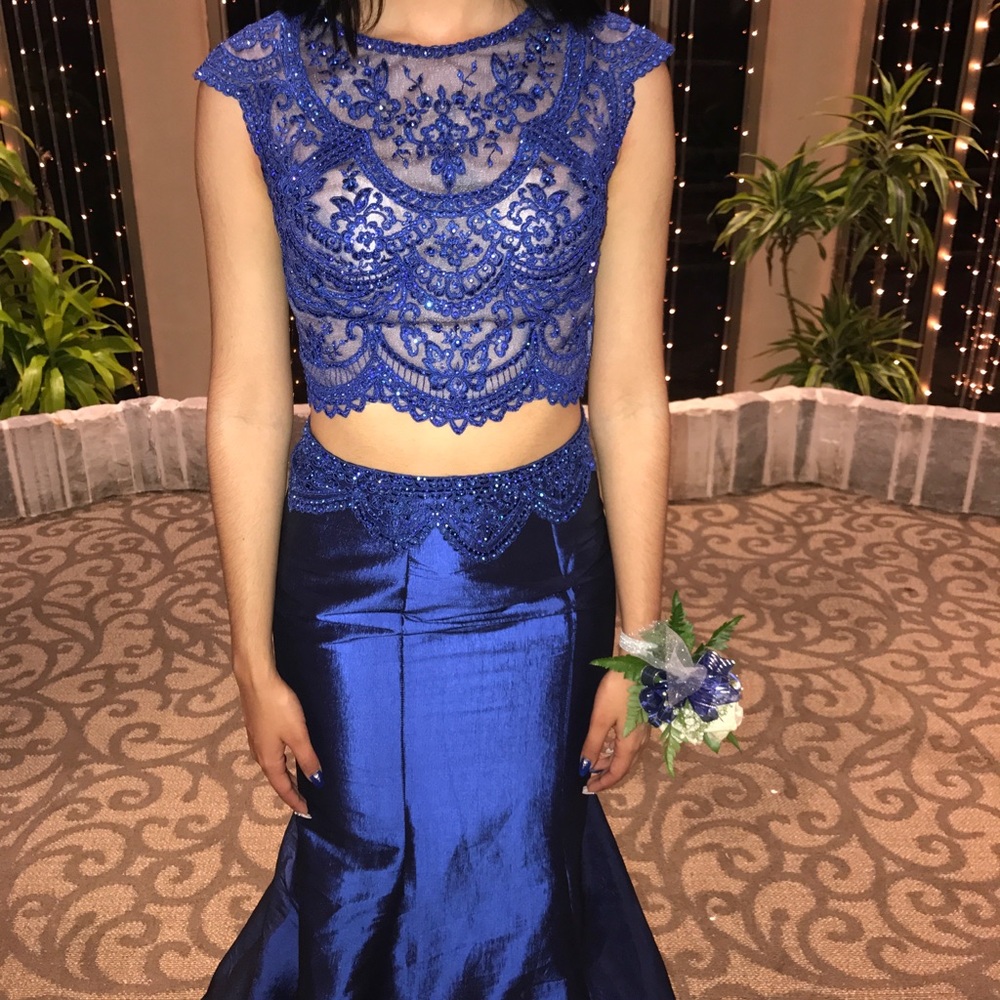 Navy Blue Prom Dress